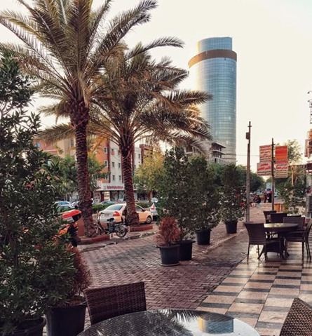 Morning coffee scene in Baghdad, Iraq