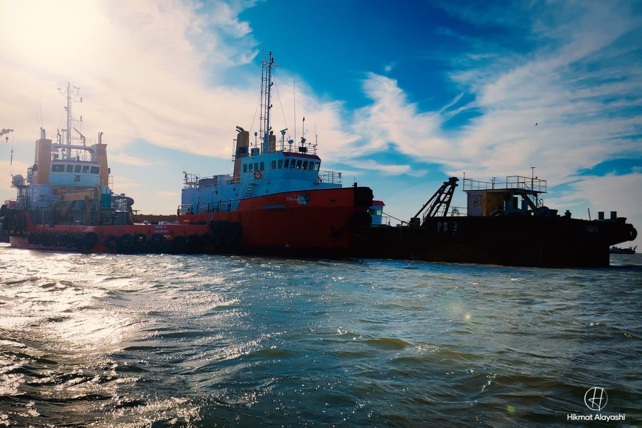 large ships sailing in the waters near Basra