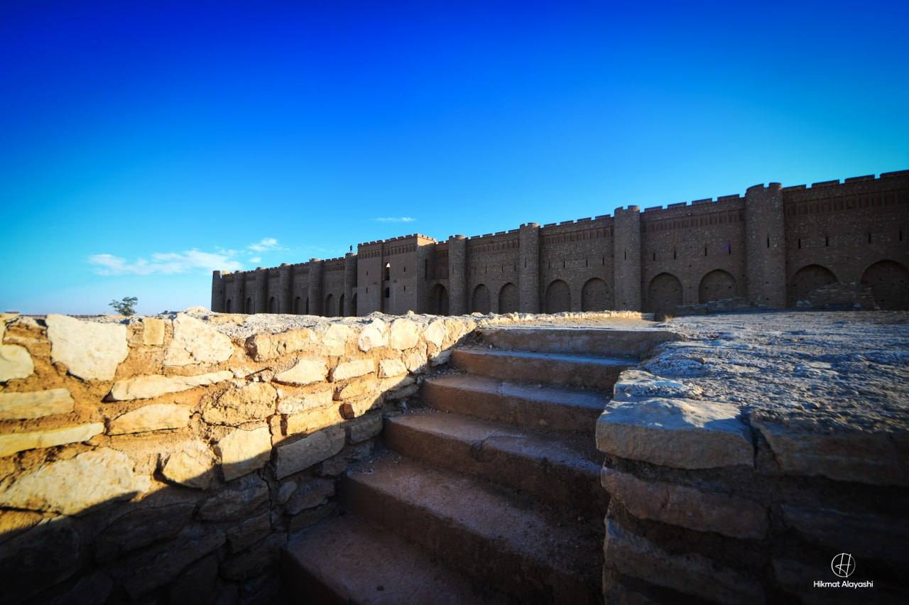 ancient desert castle ruins in Iraq