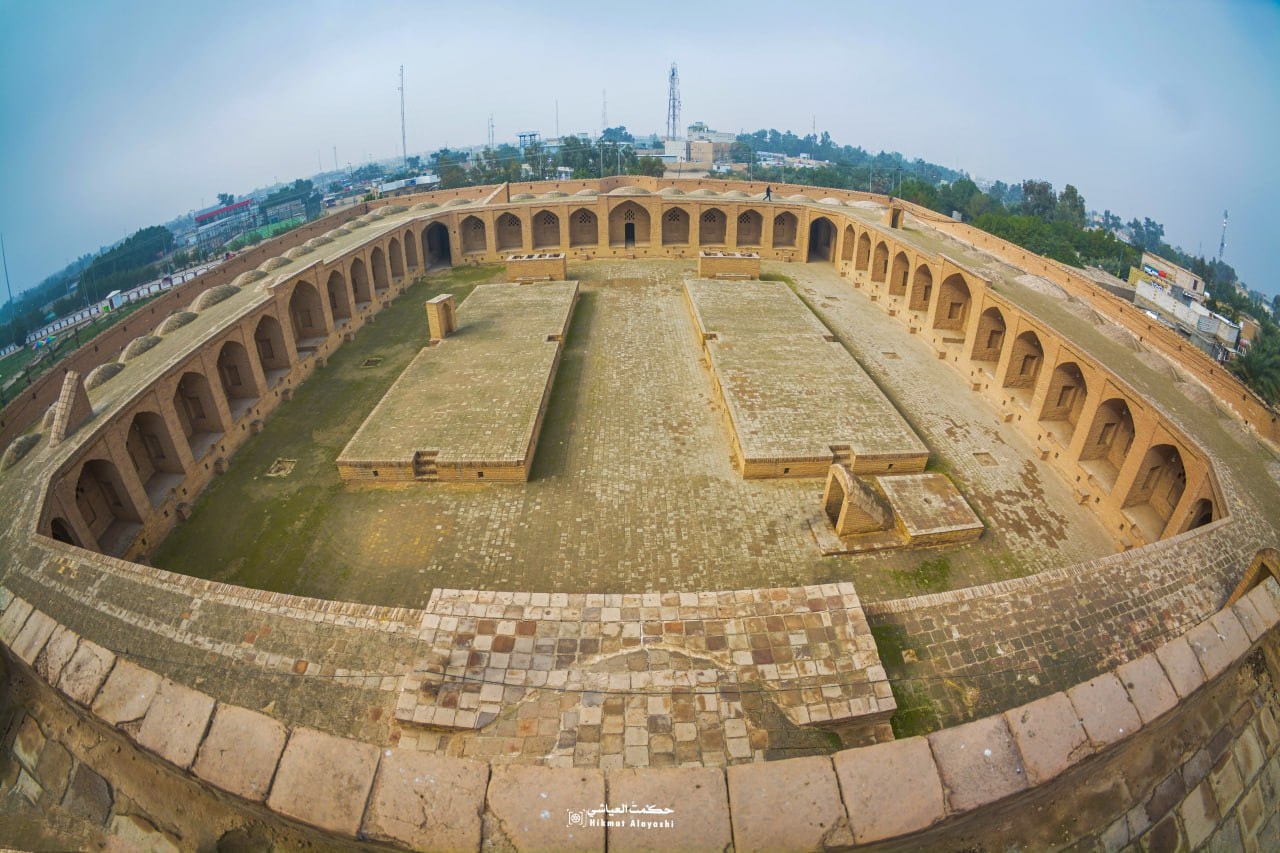 top view for old castle in Najaf, Iraq