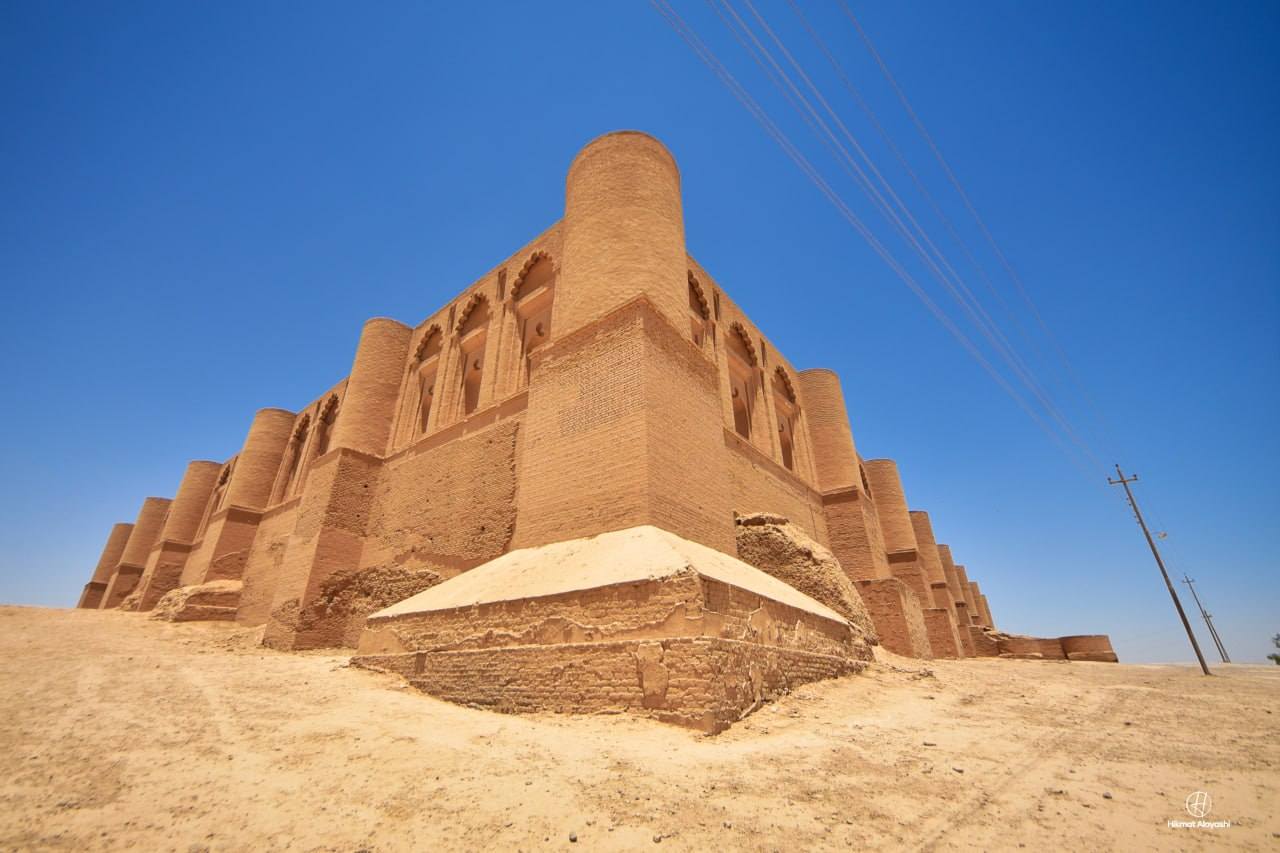 wide view of Qasr Al-Ashiq palace in Samarra Iraq