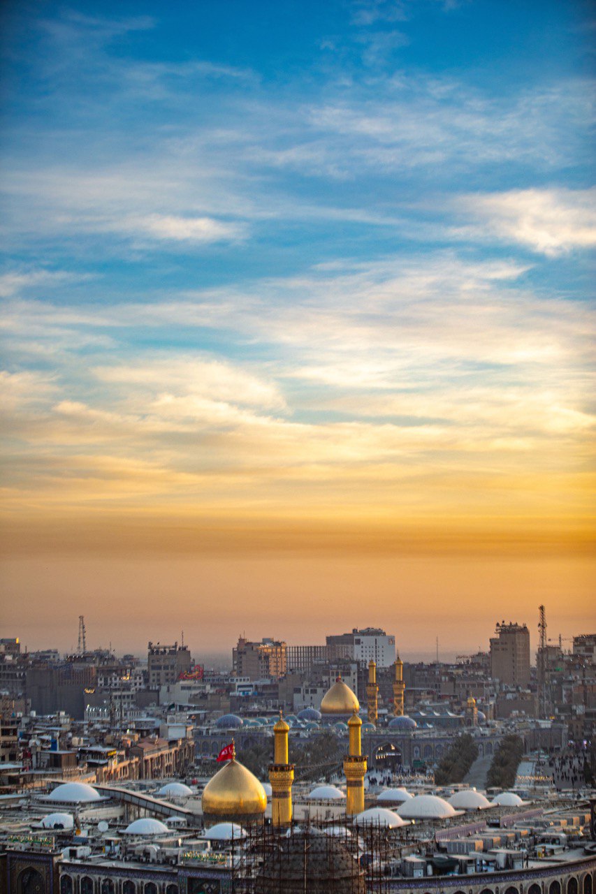 sun sit scene in Karbala